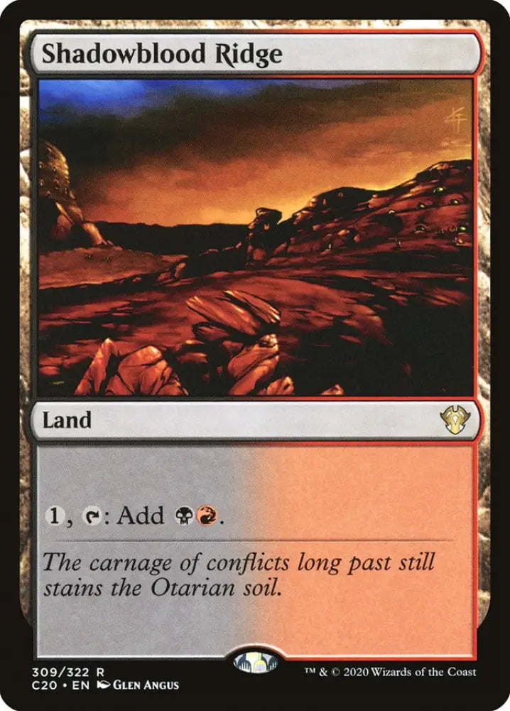 Shadowblood Ridge [Commander 2020] - MTG Single