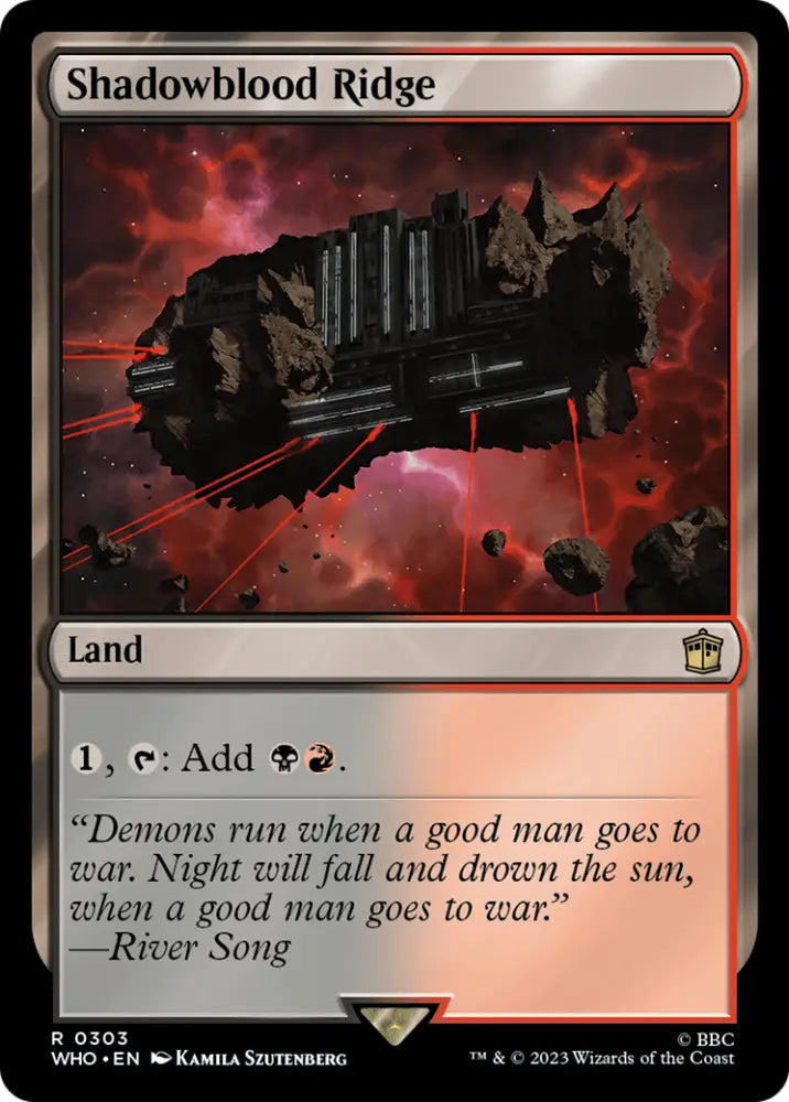 Shadowblood Ridge [Doctor Who] - MTG Single