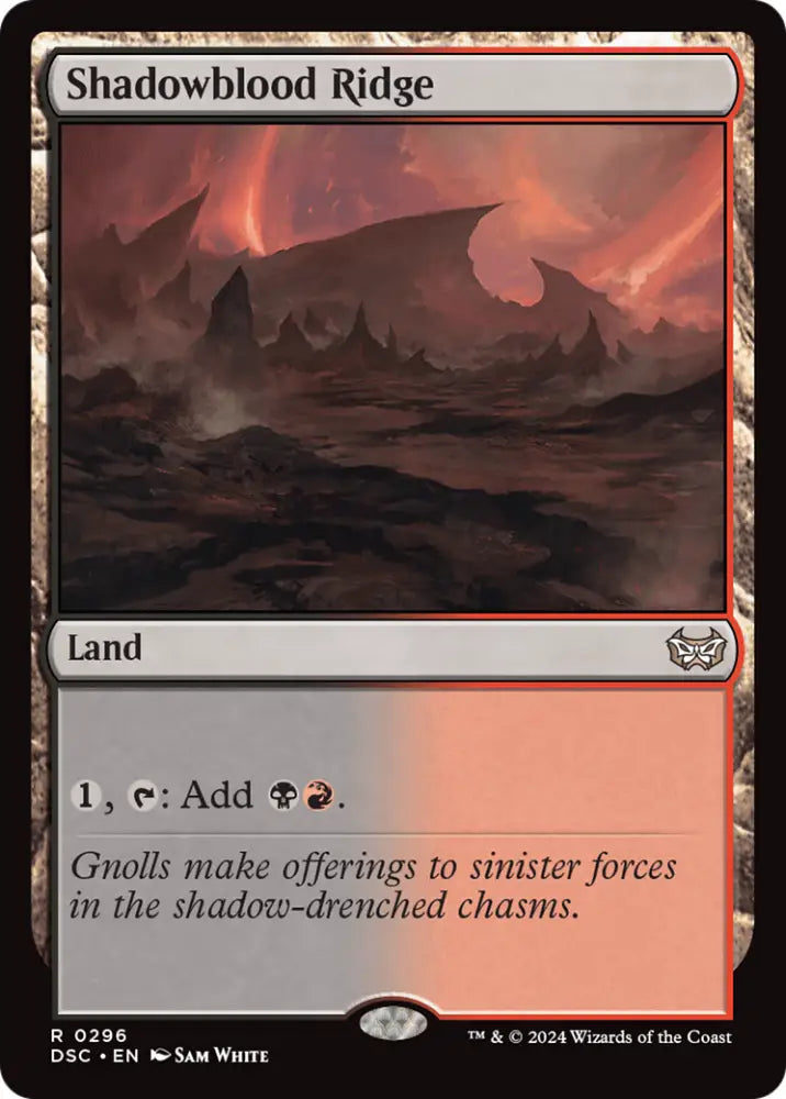 Shadowblood Ridge [Duskmourn: House of Horror Commander] - MTG Single