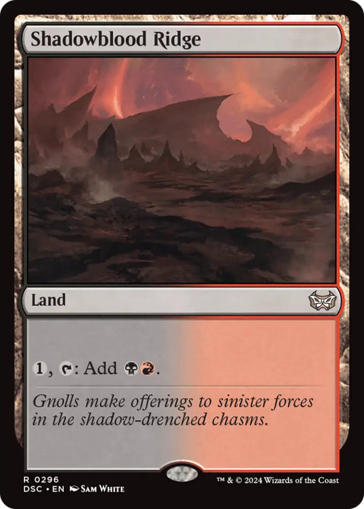 Shadowblood Ridge [Duskmourn: House of Horror Commander] - MTG Single