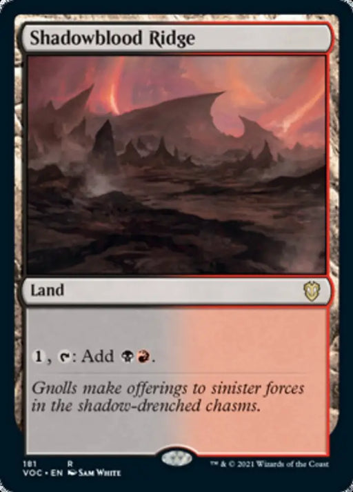 Shadowblood Ridge [Innistrad: Crimson Vow Commander] - MTG Single