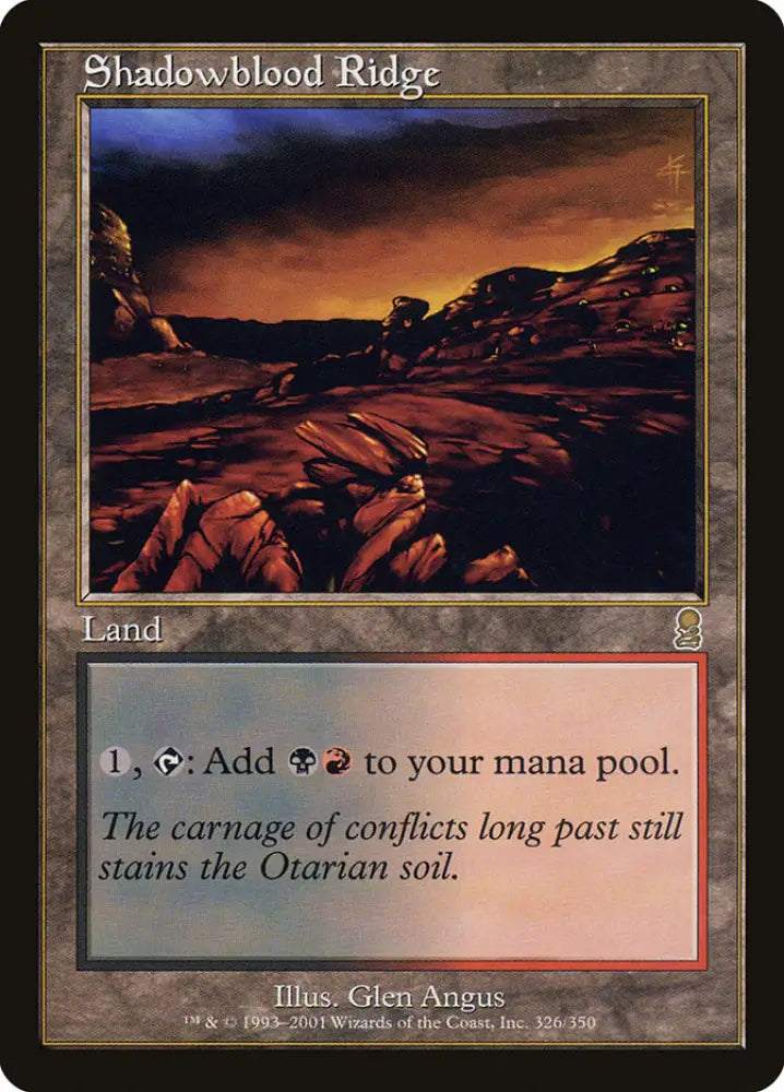 Shadowblood Ridge [Odyssey] - MTG Single
