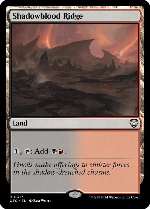 Shadowblood Ridge [Outlaws of Thunder Junction Commander] - MTG Single
