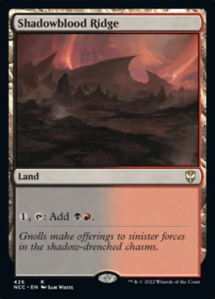 Shadowblood Ridge [Streets of New Capenna Commander] - MTG Single
