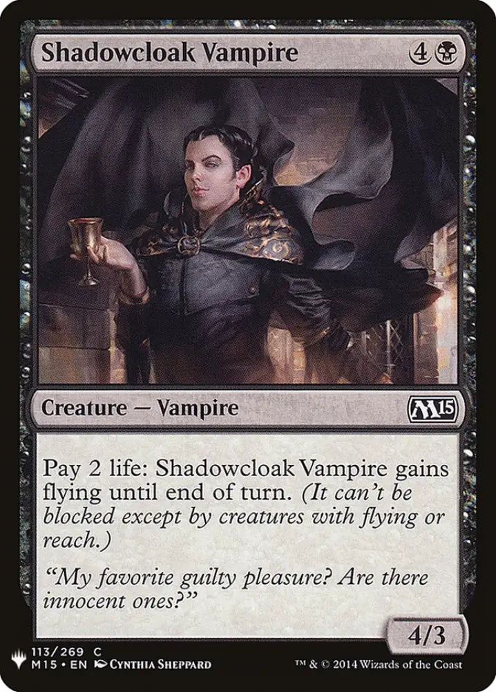 Shadowcloak Vampire [Mystery Booster] - MTG Single