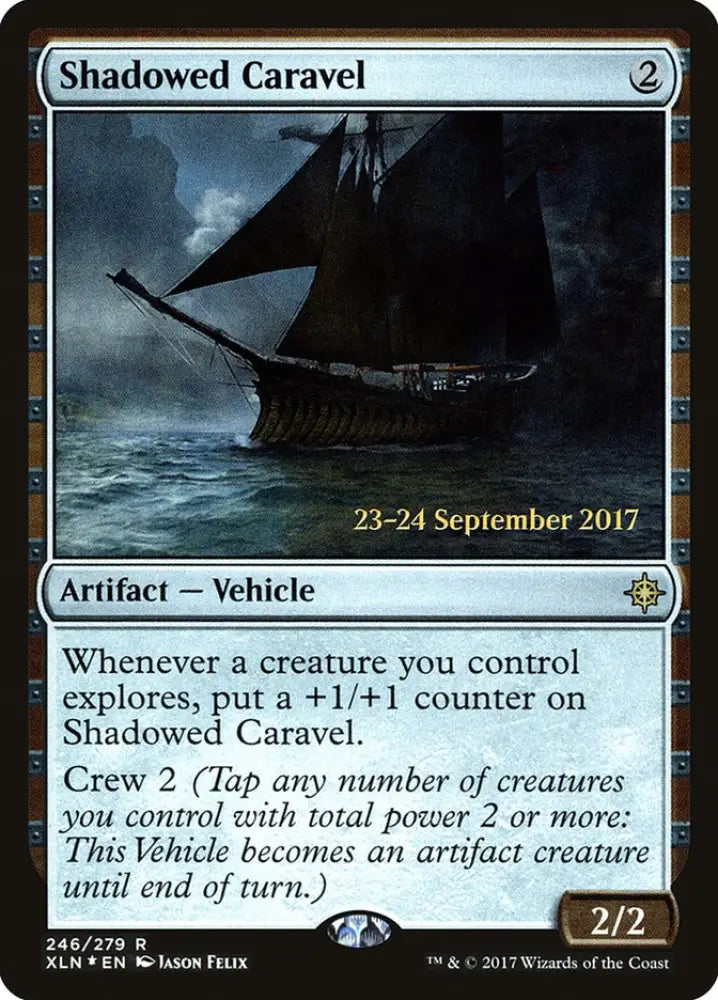 Shadowed Caravel [Ixalan Prerelease Promos] - MTG Single