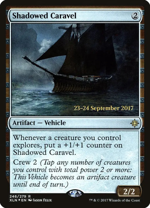 Shadowed Caravel [Ixalan Prerelease Promos] - MTG Single