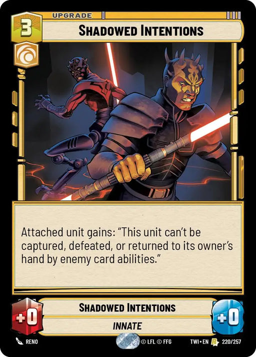 Shadowed Intentions (220/257) [Twilight of the Republic] - Star Wars: Unlimited Single