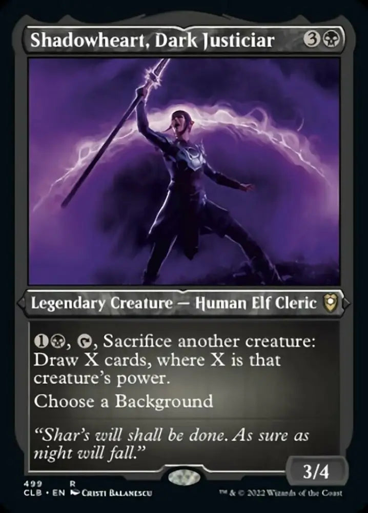 Shadowheart Dark Justiciar (Foil Etched) [Commander Legends: Battle for Baldur’s Gate] - MTG Single