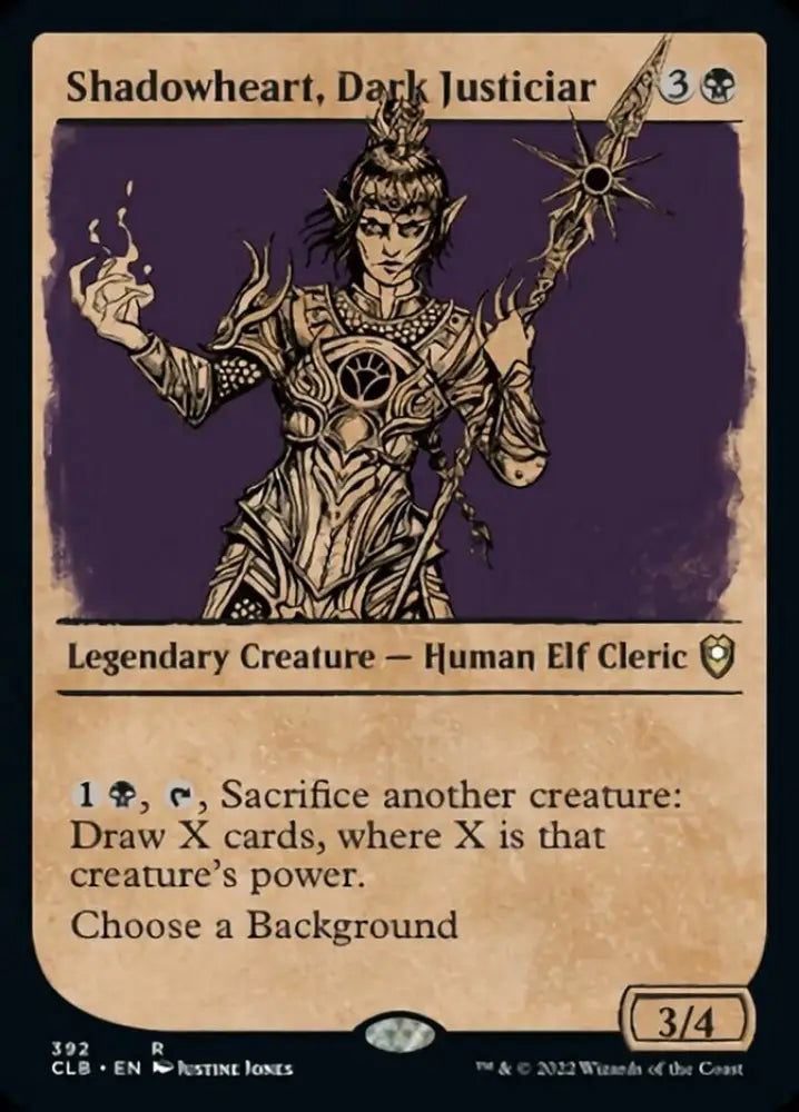 Shadowheart Dark Justiciar (Showcase) [Commander Legends: Battle for Baldur’s Gate] - MTG Single