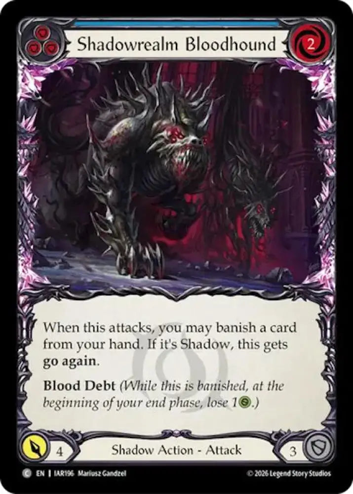 Shadowrealm Bloodhound (Blue) (IAR196) [Usurp the Shadow Throne]