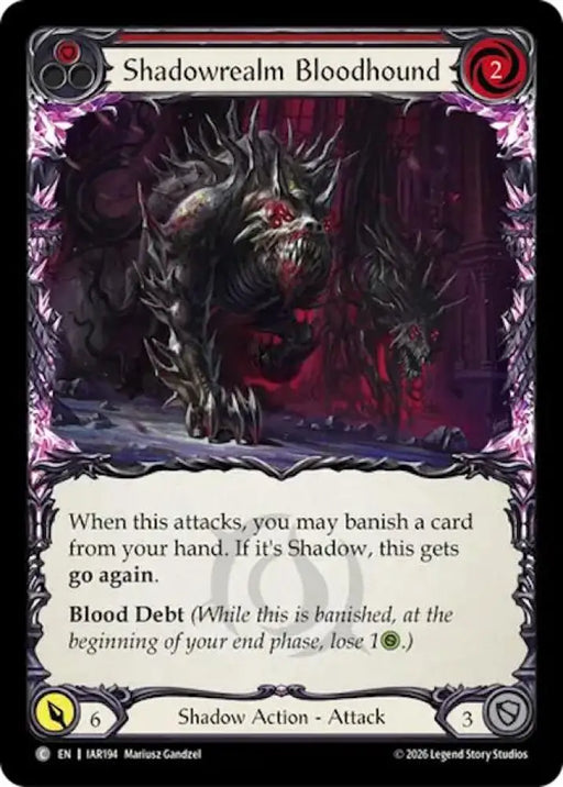Shadowrealm Bloodhound (Red) (IAR194) [Usurp the Shadow Throne]