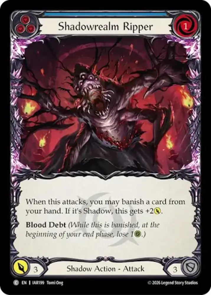 Shadowrealm Ripper (Blue) (IAR199) [Usurp the Shadow Throne]