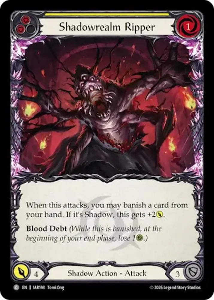 Shadowrealm Ripper (Yellow) (IAR198) [Usurp the Shadow Throne]