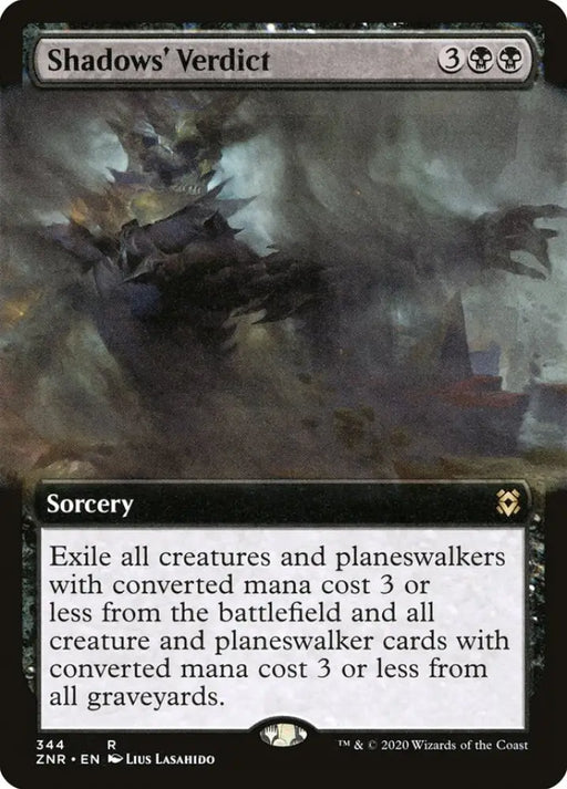 Shadows’ Verdict (Extended Art) [Zendikar Rising] - MTG Single