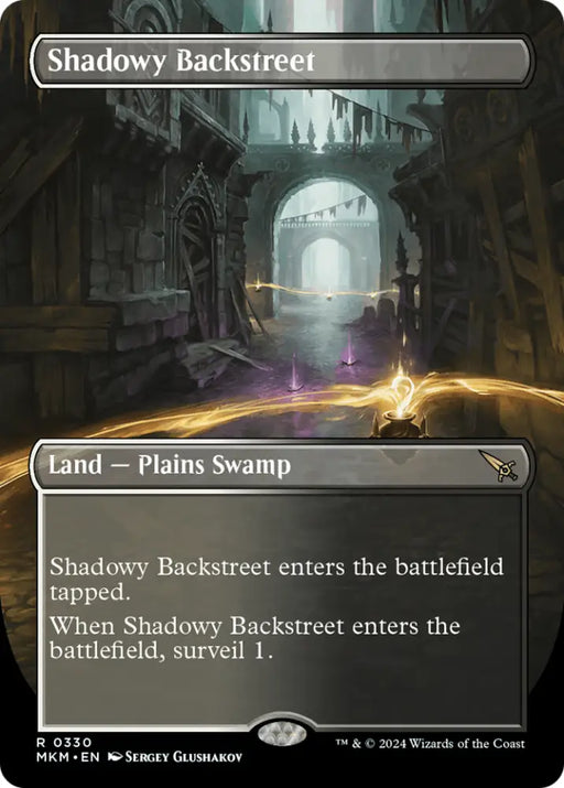 Shadowy Backstreet (Borderless) [Murders at Karlov Manor] - MTG Single