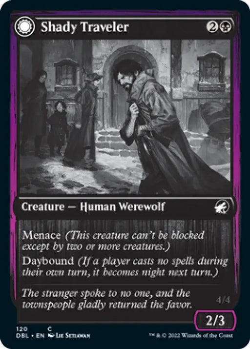 Shady Traveler // Stalking Predator [Innistrad: Double Feature] - MTG Single