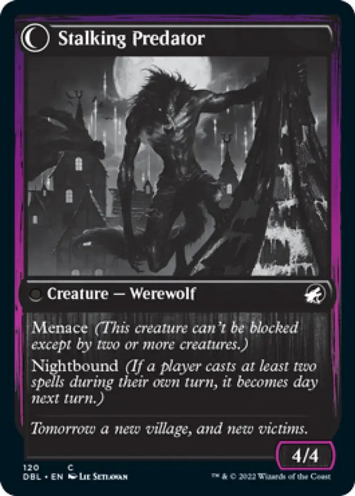 Shady Traveler // Stalking Predator [Innistrad: Double Feature] - MTG Single