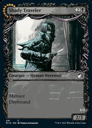 Shady Traveler // Stalking Predator (Showcase Equinox) [Innistrad: Midnight Hunt] - MTG Single