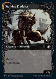 Shady Traveler // Stalking Predator (Showcase Equinox) [Innistrad: Midnight Hunt] - MTG Single