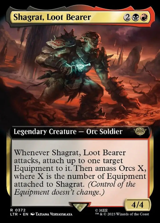 Shagrat Loot Bearer (Extended Art) [The Lord of the Rings: Tales of Middle-Earth] - MTG Single