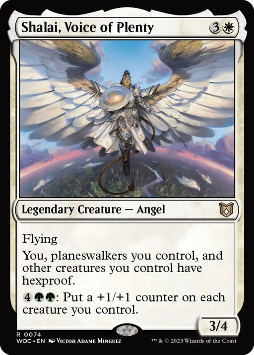 Shalai Voice of Plenty [Wilds of Eldraine Commander] - MTG Single