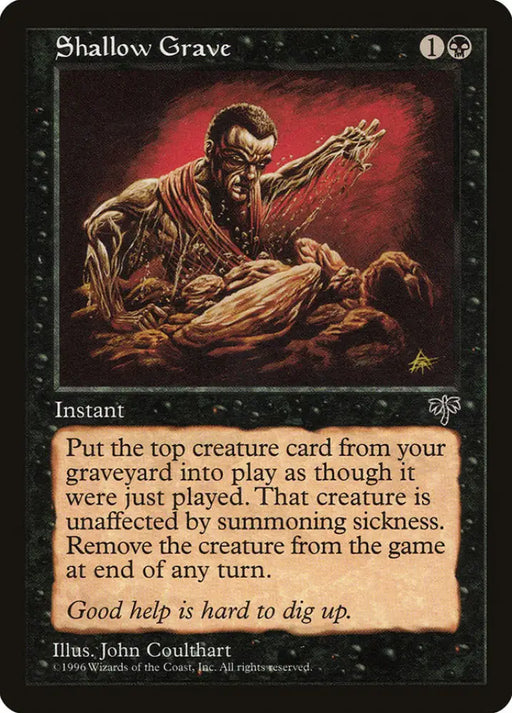 Shallow Grave [Mirage] - MTG Single