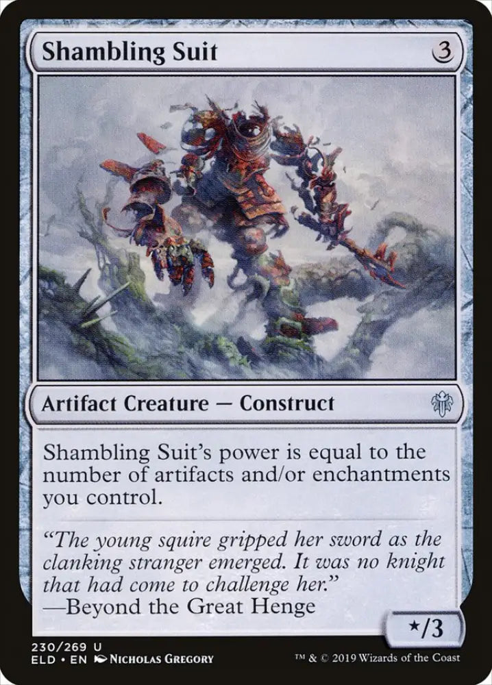 Shambling Suit [Throne of Eldraine] - MTG Single