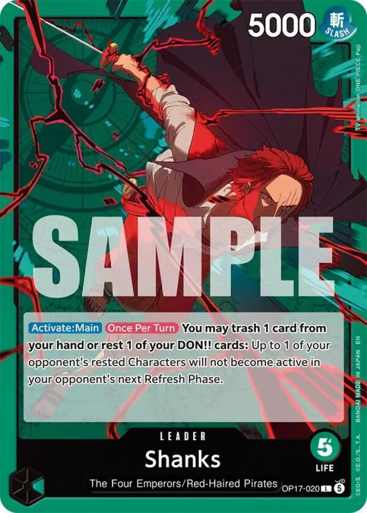 Shanks (020) (OP17-020) [The World's Strongest Warriors]