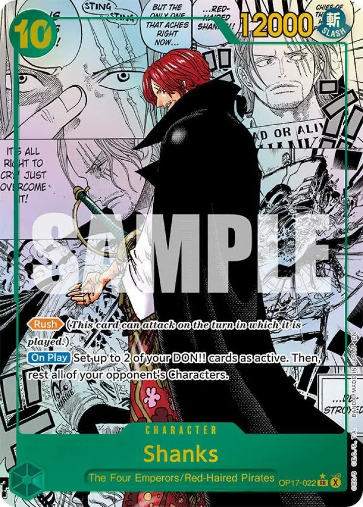 Shanks (022) (Manga) (OP17-022) [The World's Strongest Warriors]