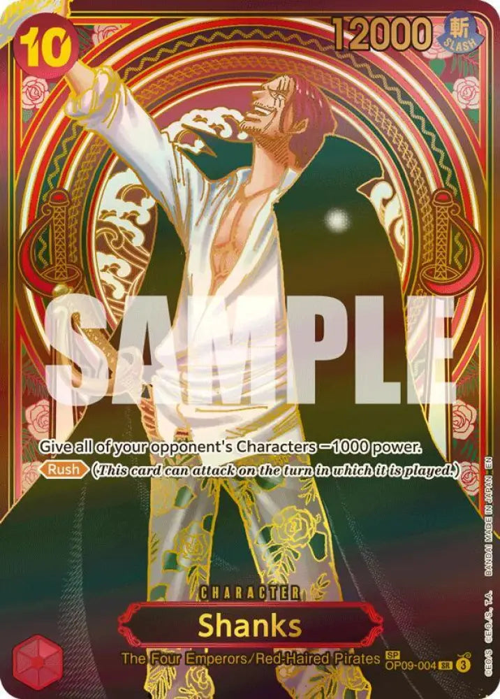 Shanks - OP09-004 (SP) (Gold) [Carrying On His Will]