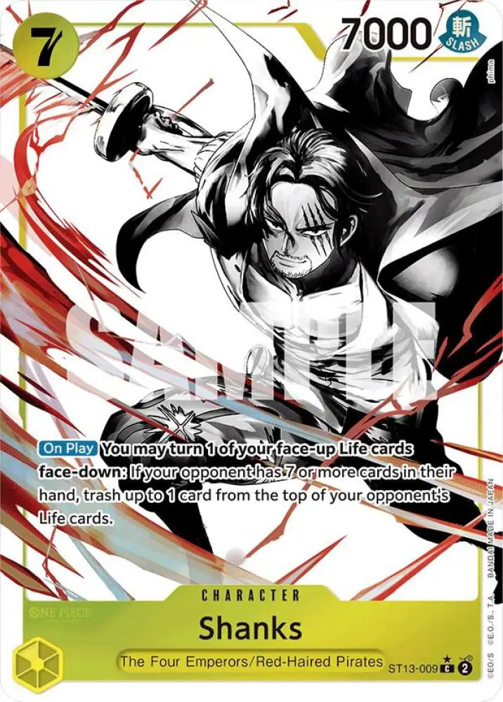Shanks (Parallel) (ST13-009) [Ultra Deck: The Three Brothers]
