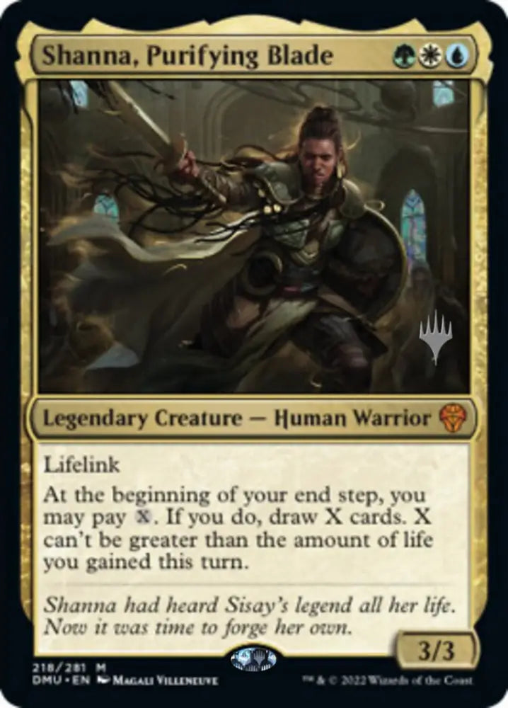 Shanna Purifying Blade (Promo Pack) [Dominaria United Promos] - MTG Single