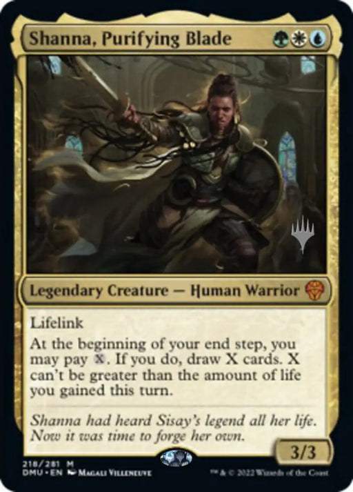 Shanna Purifying Blade (Promo Pack) [Dominaria United Promos] - MTG Single