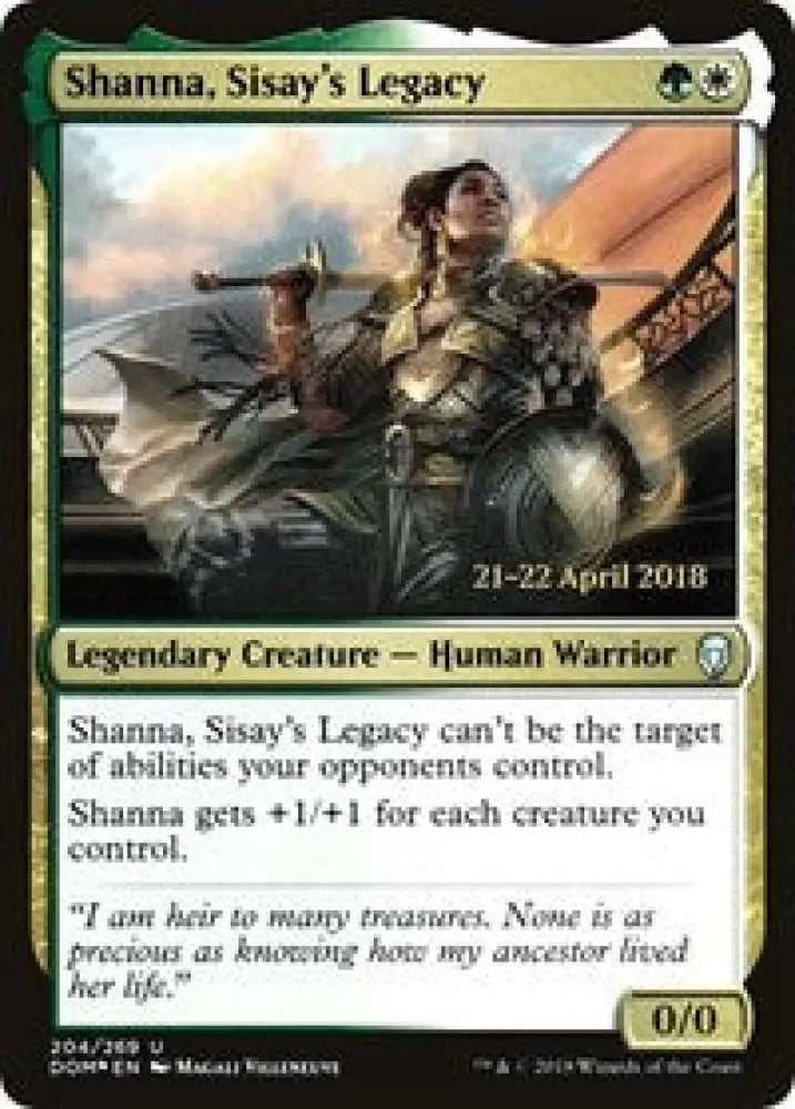 Shanna, Sisay's Legacy (204) [Prerelease Cards]