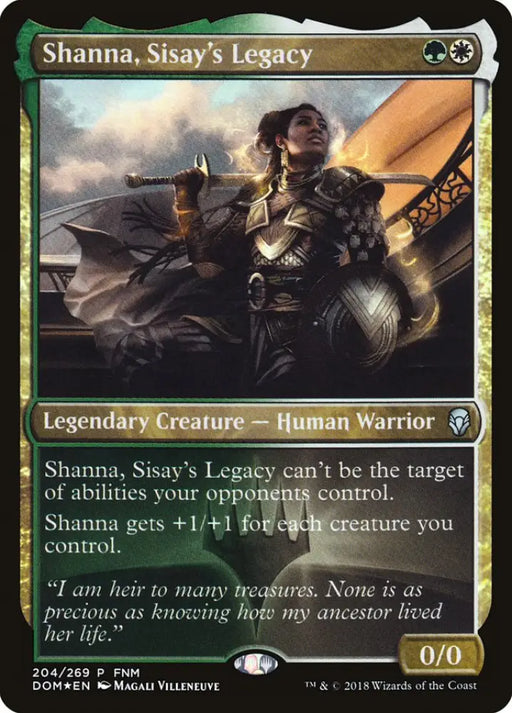 Shanna Sisay’s Legacy (FNM) [Dominaria Promos] - MTG Single