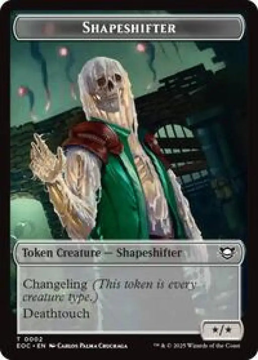 Shapeshifter // Golem (0013) Double-Sided Token (2 // 13) [Edge of Eternities Commander]