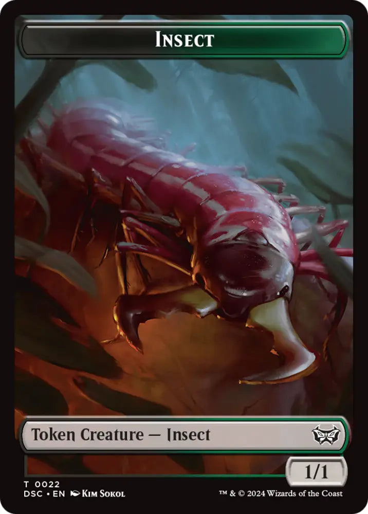 Shapeshifter // Insect (0022) Double-Sided Token [Duskmourn: House of Horror Commander Tokens] - MTG Single