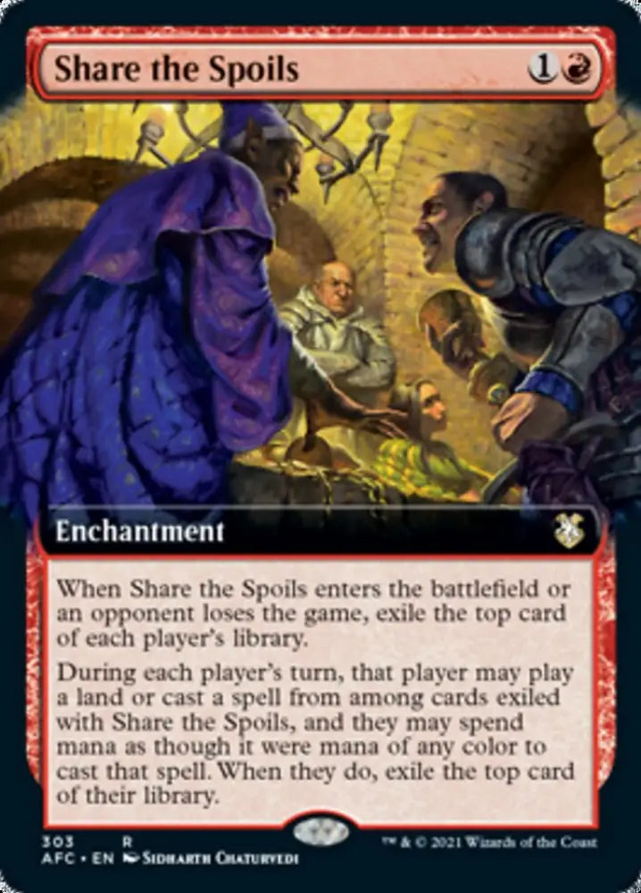 Share the Spoils (Extended Art) [Dungeons & Dragons: Adventures in the Forgotten Realms Commander] - MTG Single