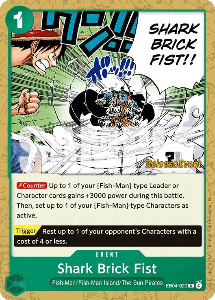 Shark Brick Fist (EB04-020) [The Azure Sea's Seven Release Event Cards]