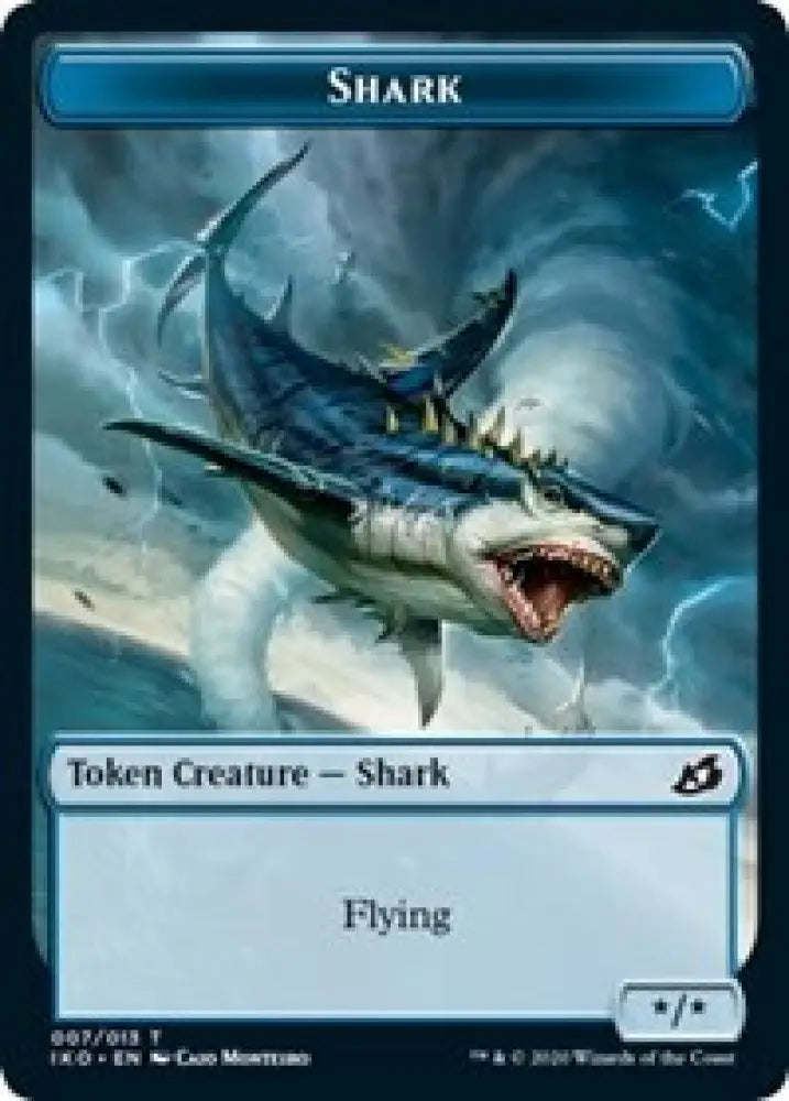 Shark // Human Soldier (003) Double-Sided Token [Ikoria: Lair of Behemoths Tokens] - MTG Single