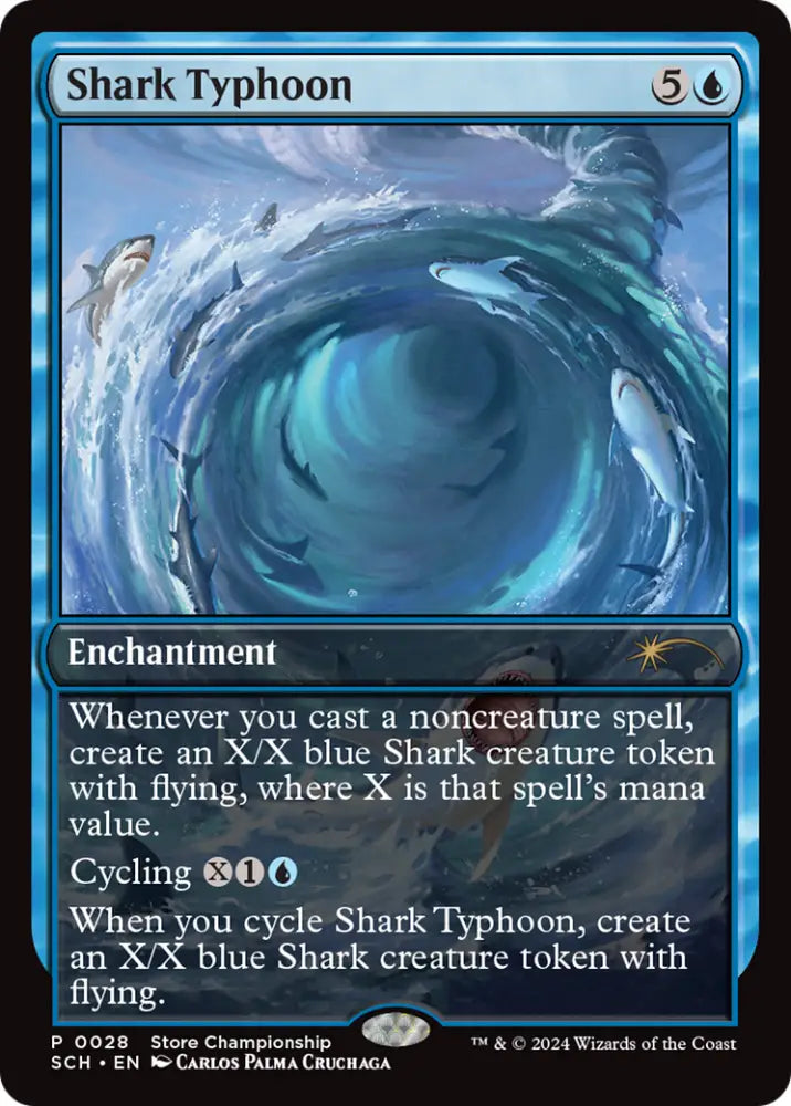 Shark Typhoon (Store Championship) [Bloomburrow Promos] - MTG Single