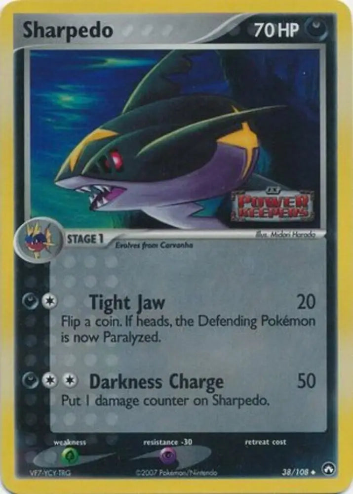 Sharpedo (38/108) (Stamped) [EX: Power Keepers] - Pokemon Single