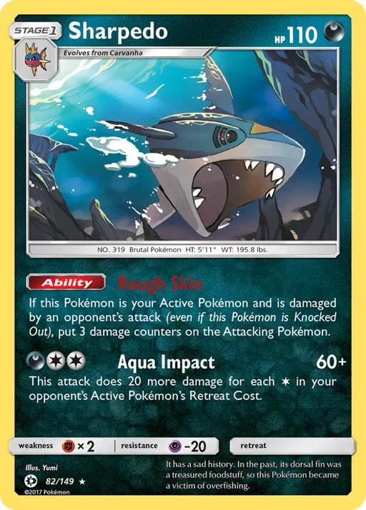 Sharpedo (82/149) [Sun & Moon: Base Set] - Pokemon Single