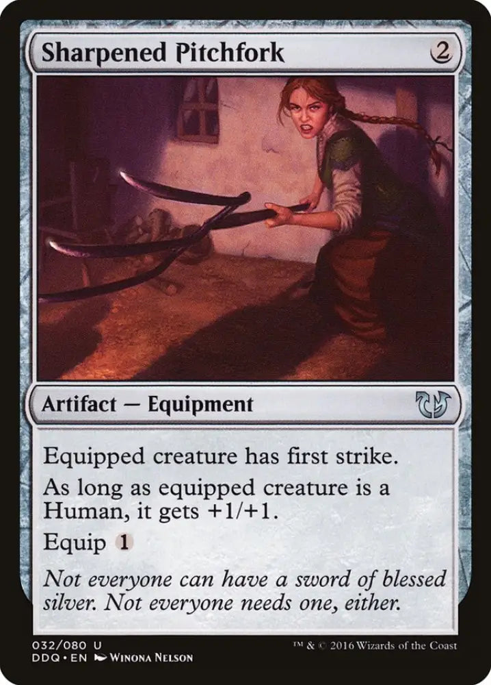 Sharpened Pitchfork [Duel Decks: Blessed vs. Cursed] - MTG Single