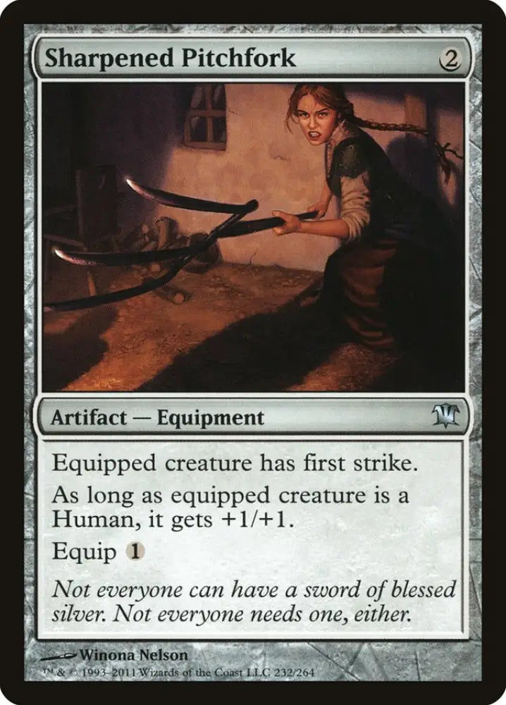 Sharpened Pitchfork [Innistrad] - MTG Single