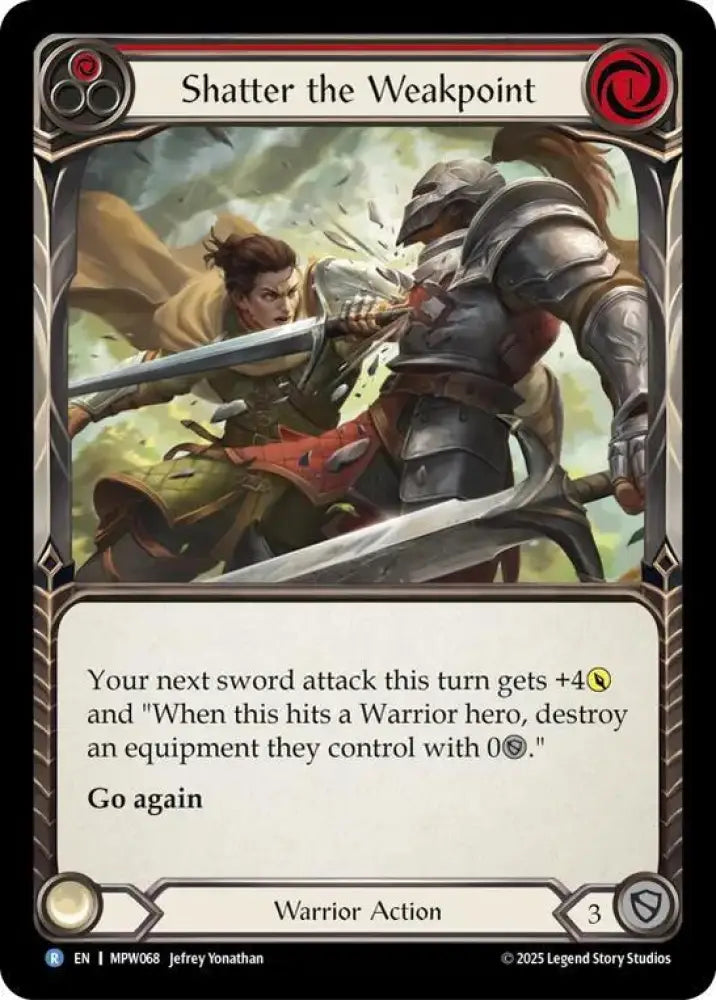 Shatter the Weakpoint (Red) (MPW068) [Mastery Pack Warrior]