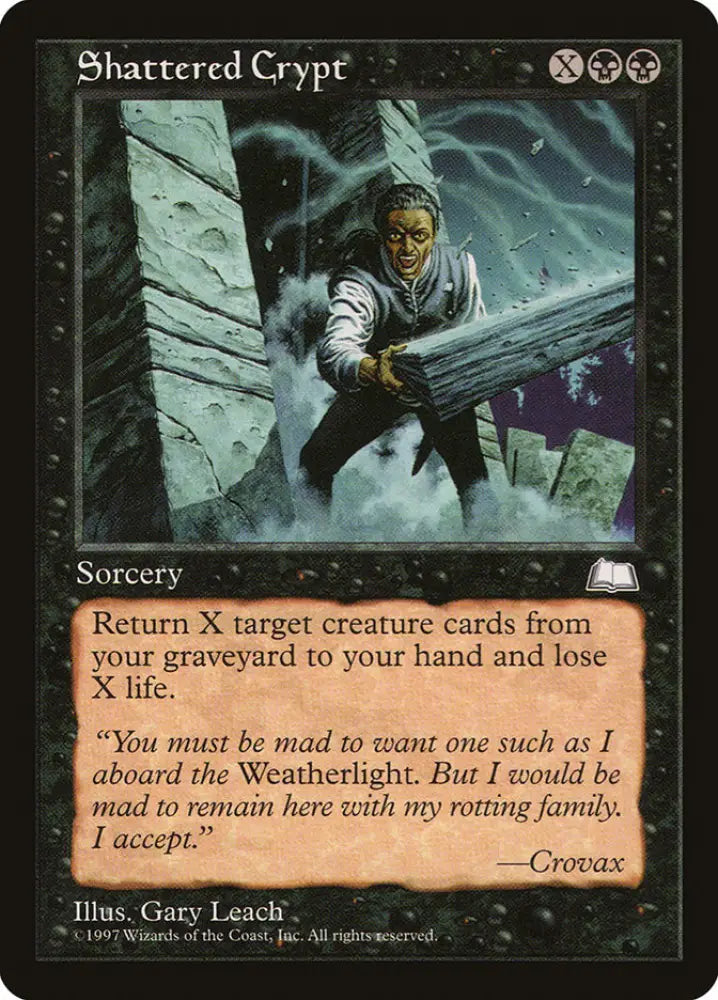 Shattered Crypt [Weatherlight] - MTG Single