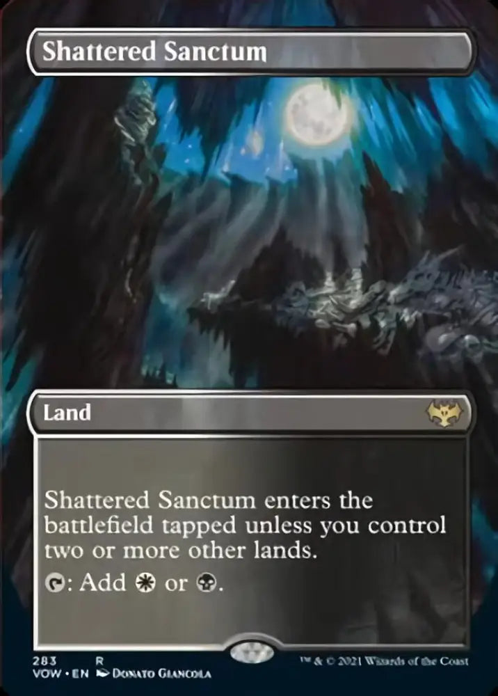 Shattered Sanctum (Borderless Alternate Art) [Innistrad: Crimson Vow] - MTG Single