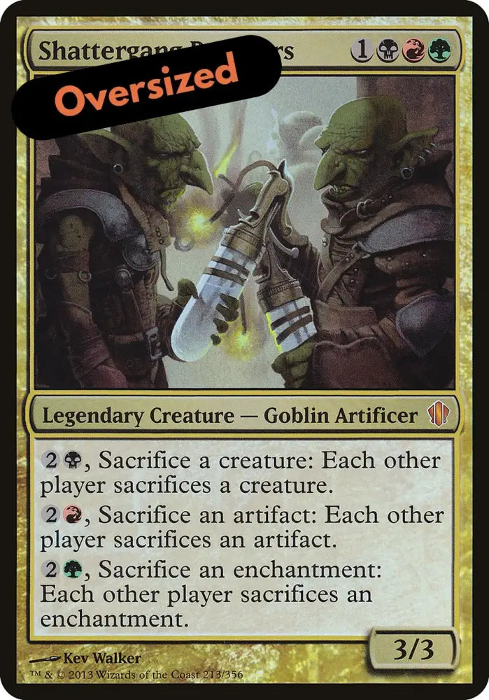 Shattergang Brothers (Oversized) [Commander 2013 Oversized] - MTG Single